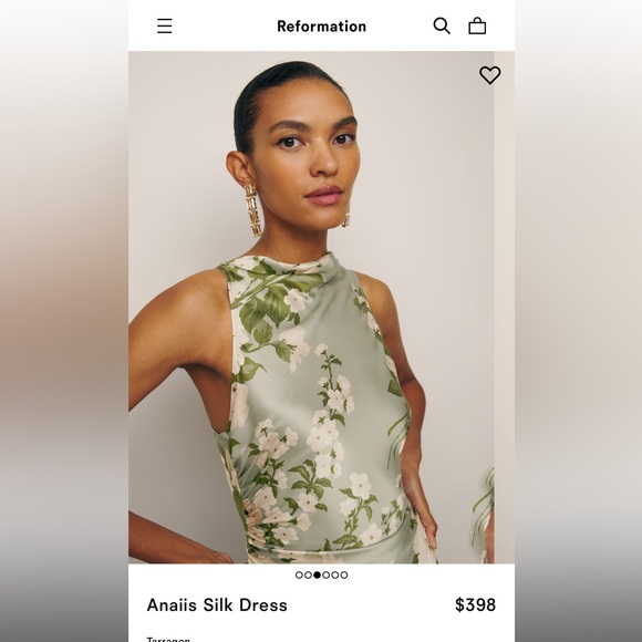 Reformation Anaiis Silk Dress - Picture 2 of 11